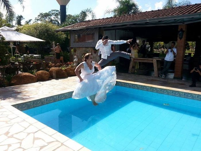 5 fotos do dia de casamento - Divertidas - 1
