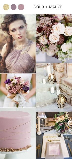 Gold & Mauve