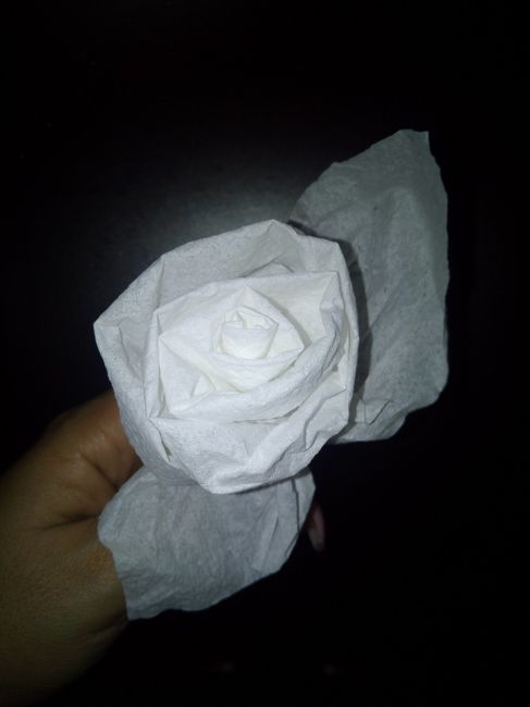 Rosas origamis