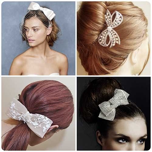 34. Laço pra cabelo para noiva 2018