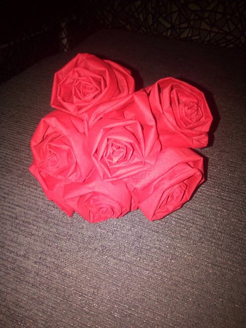 Bouquet Solteiras, rosas origami - Experiências noturnas - - 5