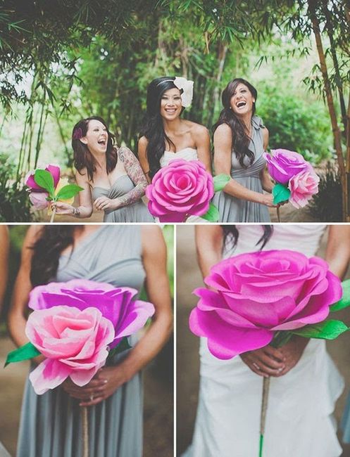 Será uma rosa de papel gigante em vermelho!!