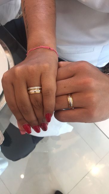 Alianças com relevo 💍 - 1