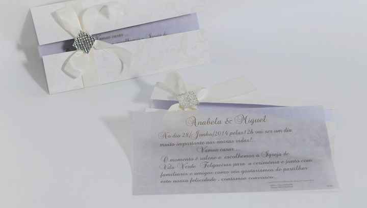 O meu convite de casamento