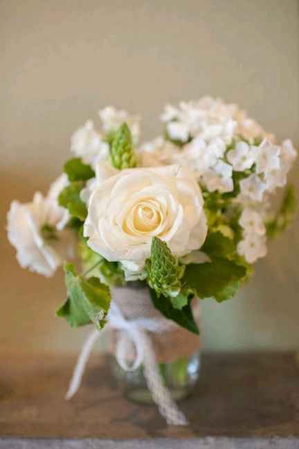 Centros de mesa com frascos - 5