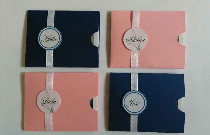 Convites para os padrinhos de casamento - 1