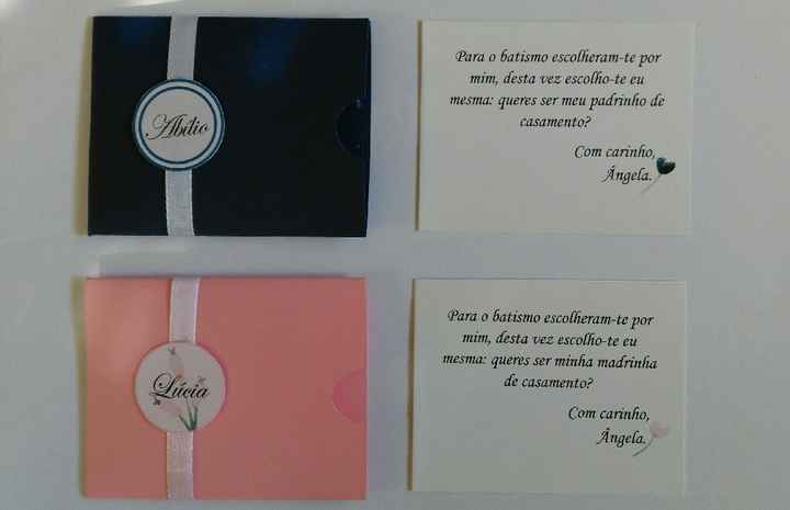 Convites para os padrinhos de casamento - 4