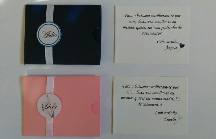 Convites para os padrinhos de casamento - 4