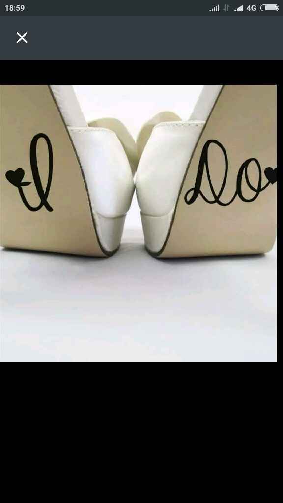 Autocolante "i do" sapatos noiva - 4