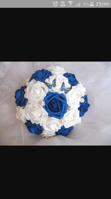 Flores azuis para bouquet - 2