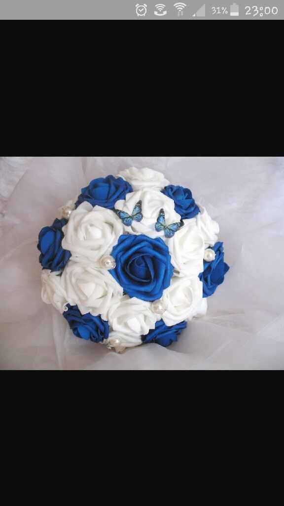 Flores azuis para bouquet - 2