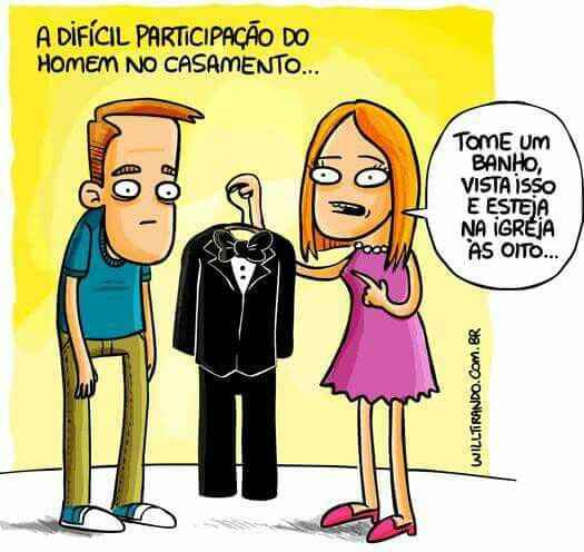 Participação do noivo no casamento - 1