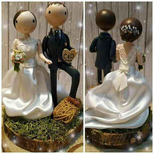 Topo de bolo - noivos - 2