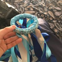 Jogo das fitas para o bouquet e cabides check - 1