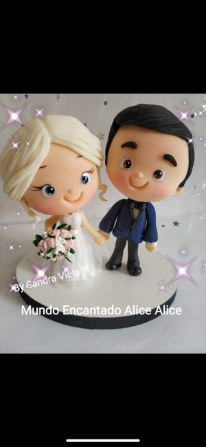 Topo do Bolo- Noivos Personalizados 2