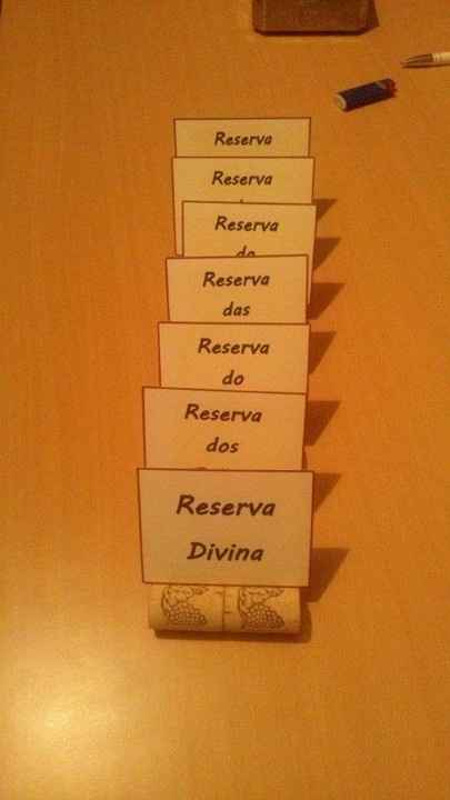 Marcadores de mesa 