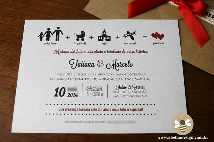 Qual o detalhe mais original do vosso convite? - 1