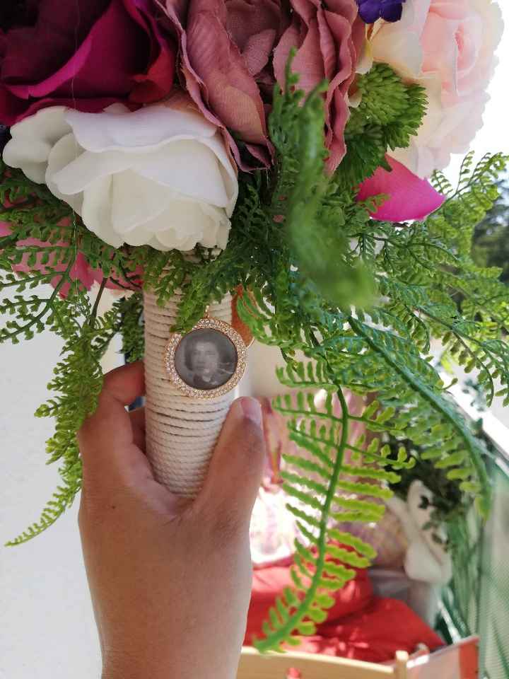 Medalha com foto no bouquet - 1