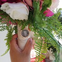 Medalha com foto no bouquet - 1