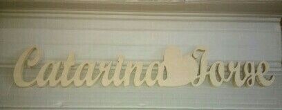 Letras em madeira - 1