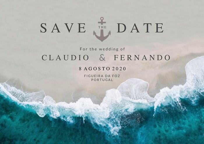 O nosso Save the Date :) 