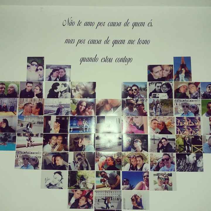 Como montar um mural coração com fotos - 1