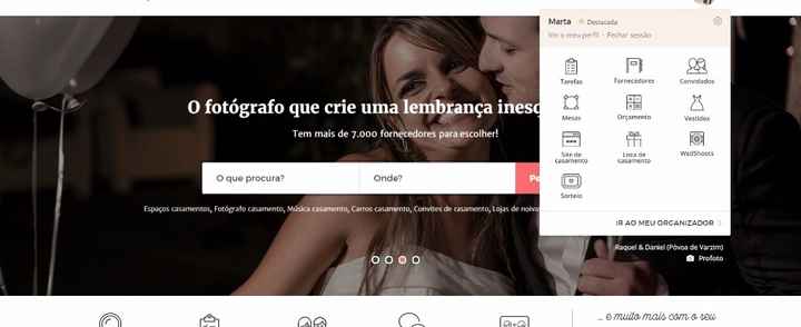 primeiro vai à aplicação