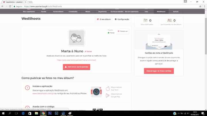 e depois carrega onde diz descarregar os meus cartões