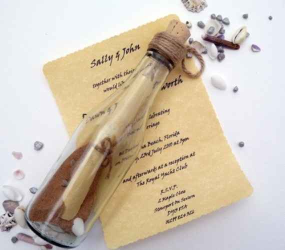 Garrafa para convite