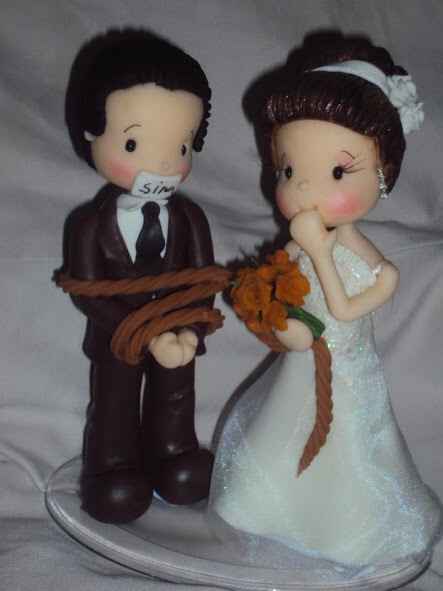 Noivinhos para o topo do bolo - 1