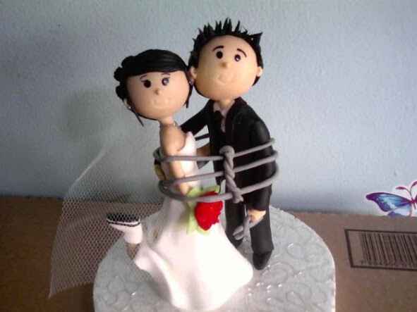 Noivinhos para o topo do bolo - 2