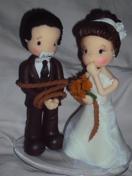 Noivinhos para o topo do bolo - 1