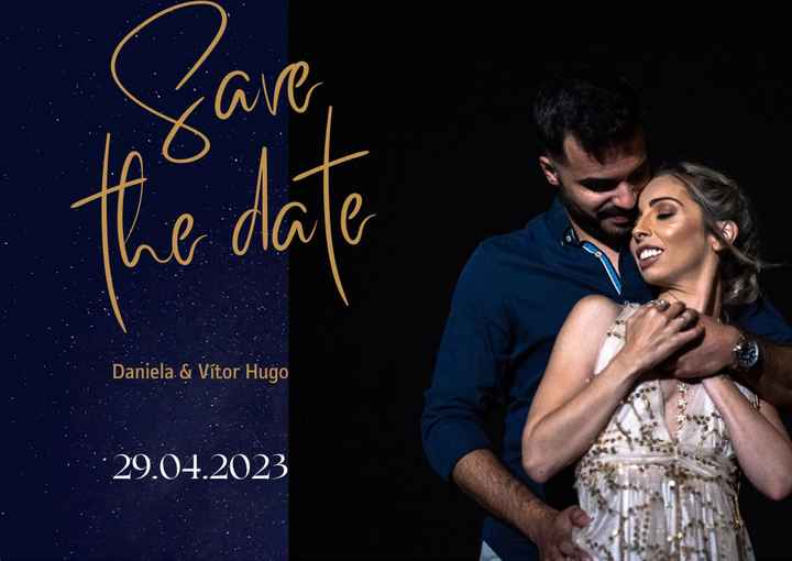 Quanto tempo antes vais enviar o save the date? - 1