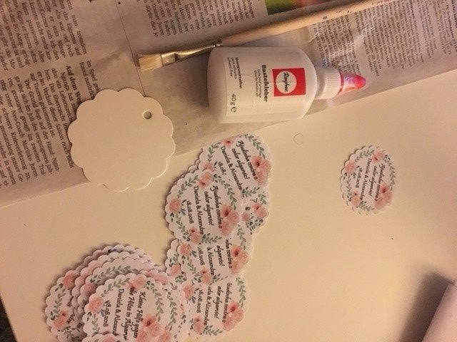 DIY tags feitos por mim