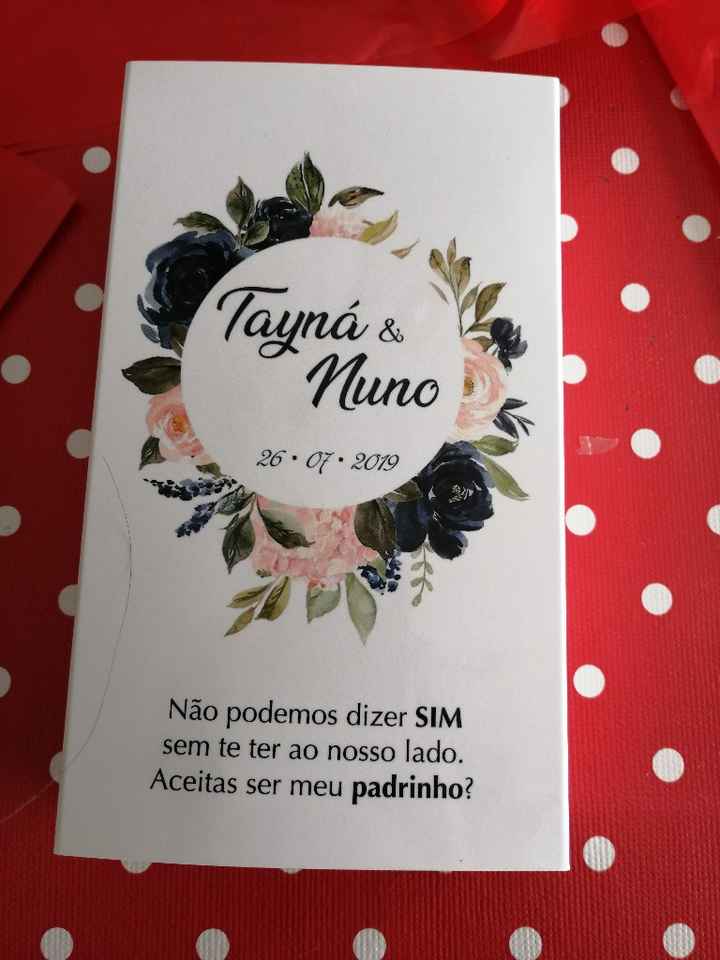 Convites de casamento para os padrinhos - 2