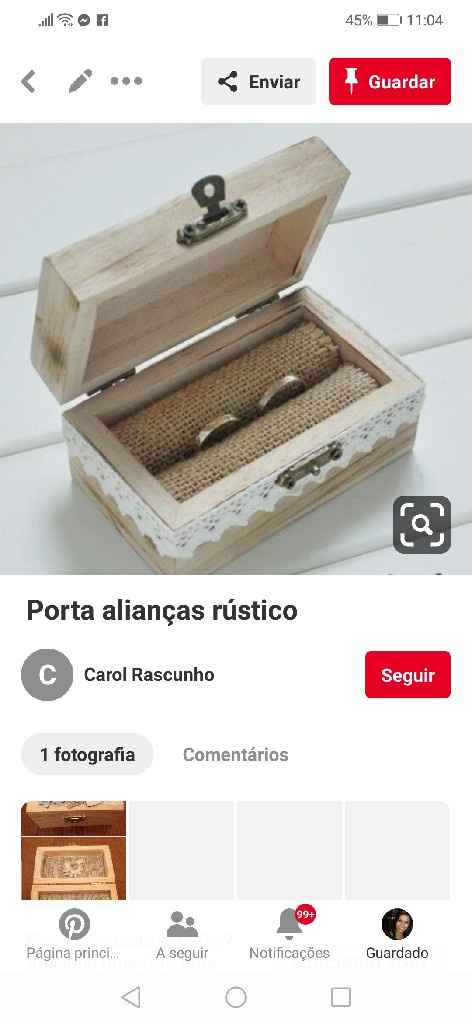 Porta alianças - 1