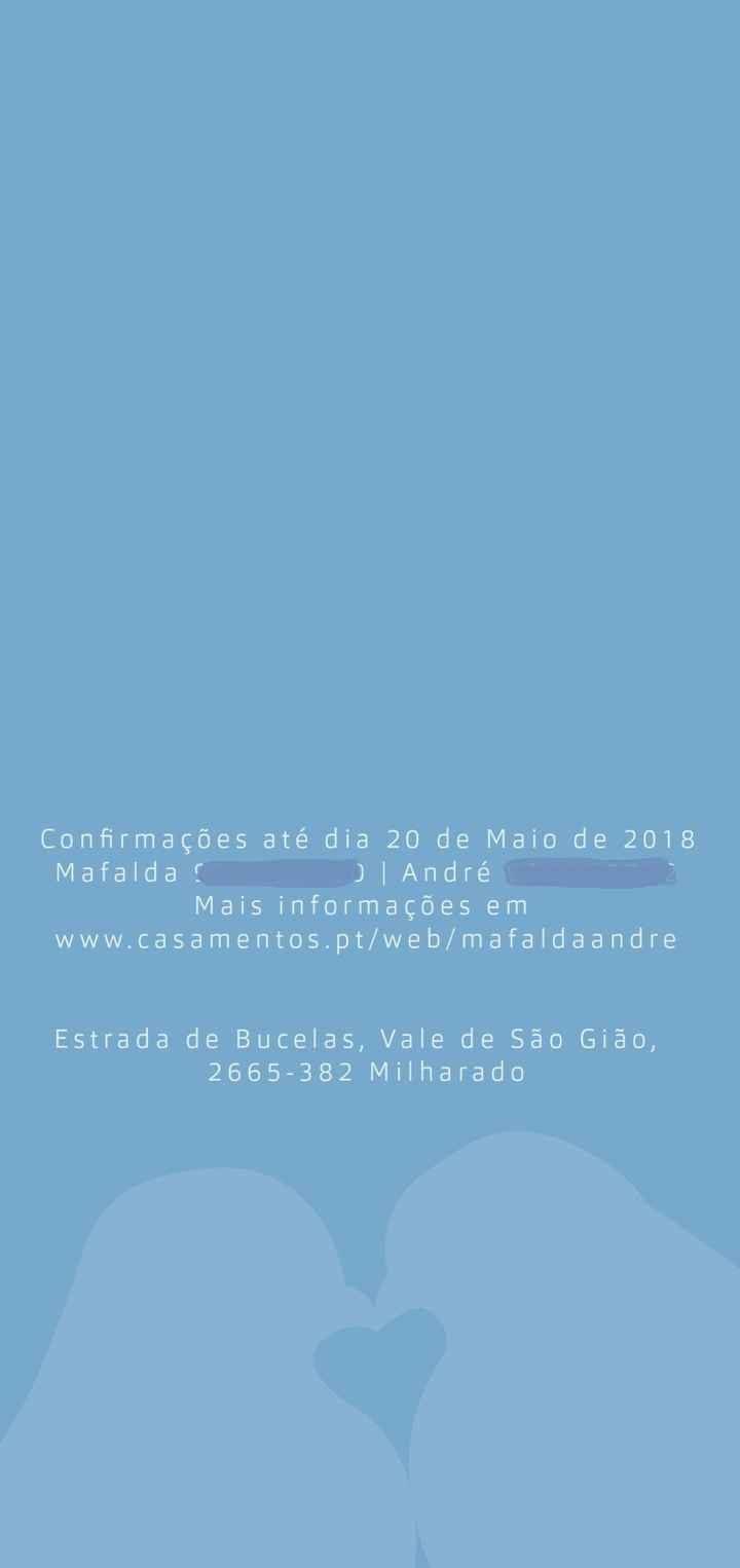 Convite - verso