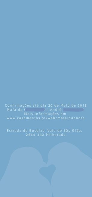 Convite - verso