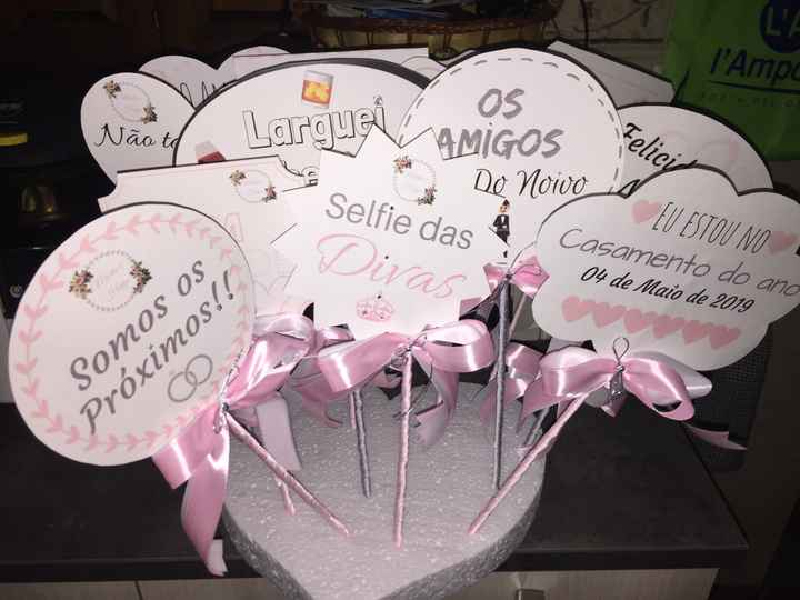 Plaquinhas photobooth e os leques 💕 - 3
