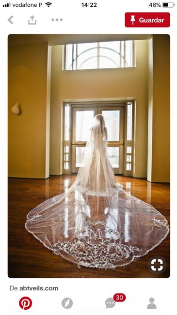 Véu com monograma 😍 3