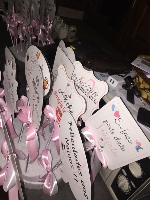 Plaquinhas photobooth e os leques 💕 5