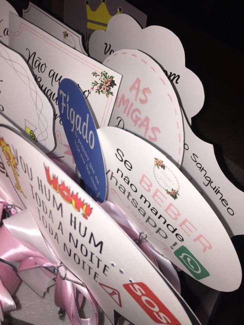 Plaquinhas photobooth e os leques 💕 7