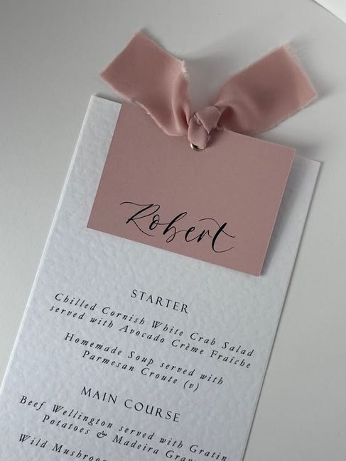 Menu de casamento 2