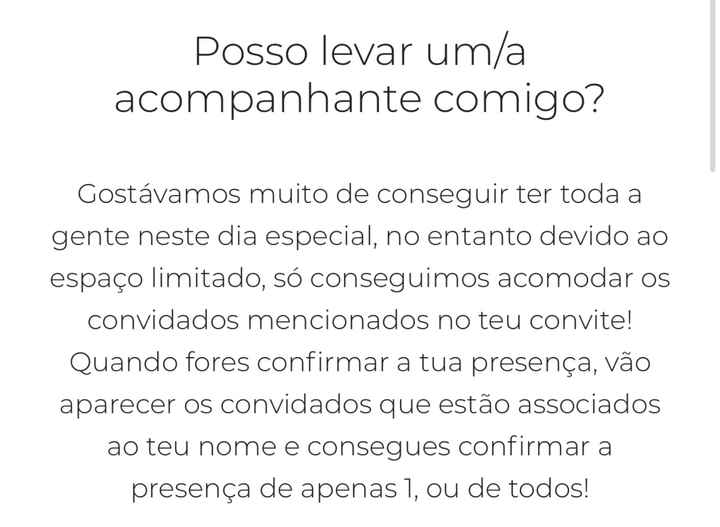 Convidar e nao convidar - 1