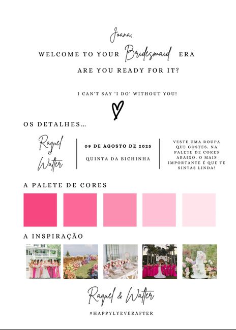 Convite damas de honor 4