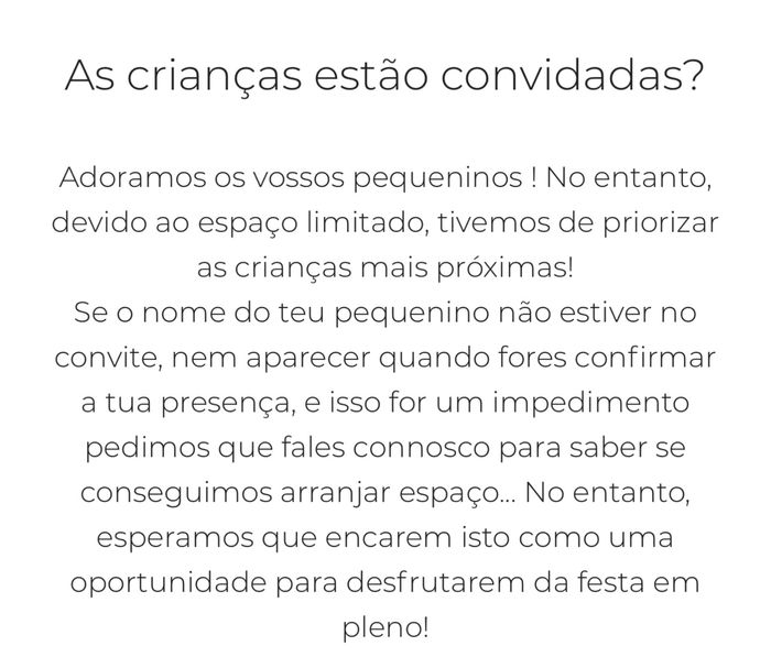 Convidar e nao convidar - 2