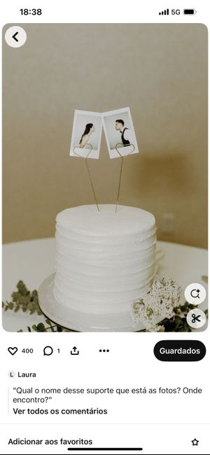 Bolo dos noivos 🍰 - 1