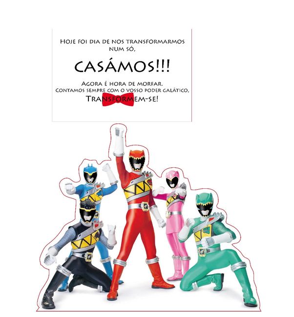 Marcador mesa Power Rangers
