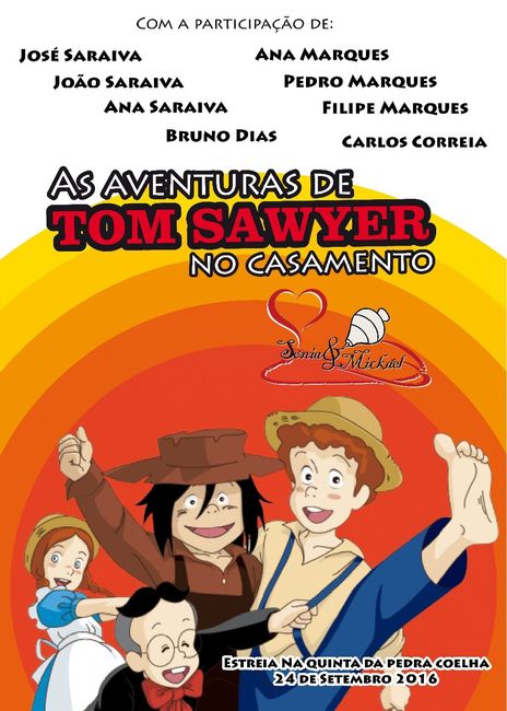Cartaz seating plan Tom Sawyer