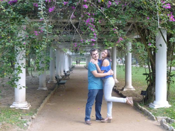 Passeando com uma das madrinhas